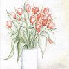 Ein Strauß rote Tulpen (2)